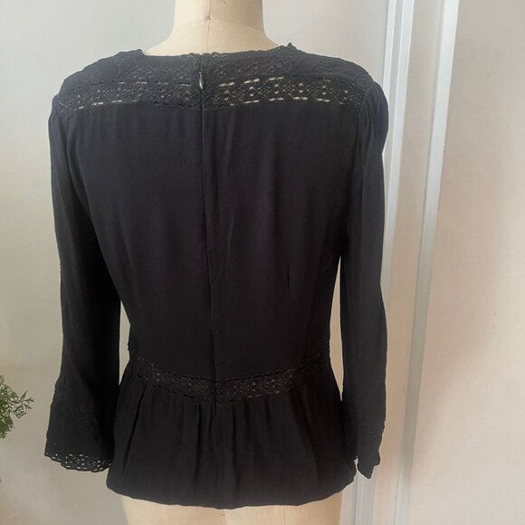 POINT SUR for J. CREW Viscose and Lace Top Size 8 - Picture 3 of 10